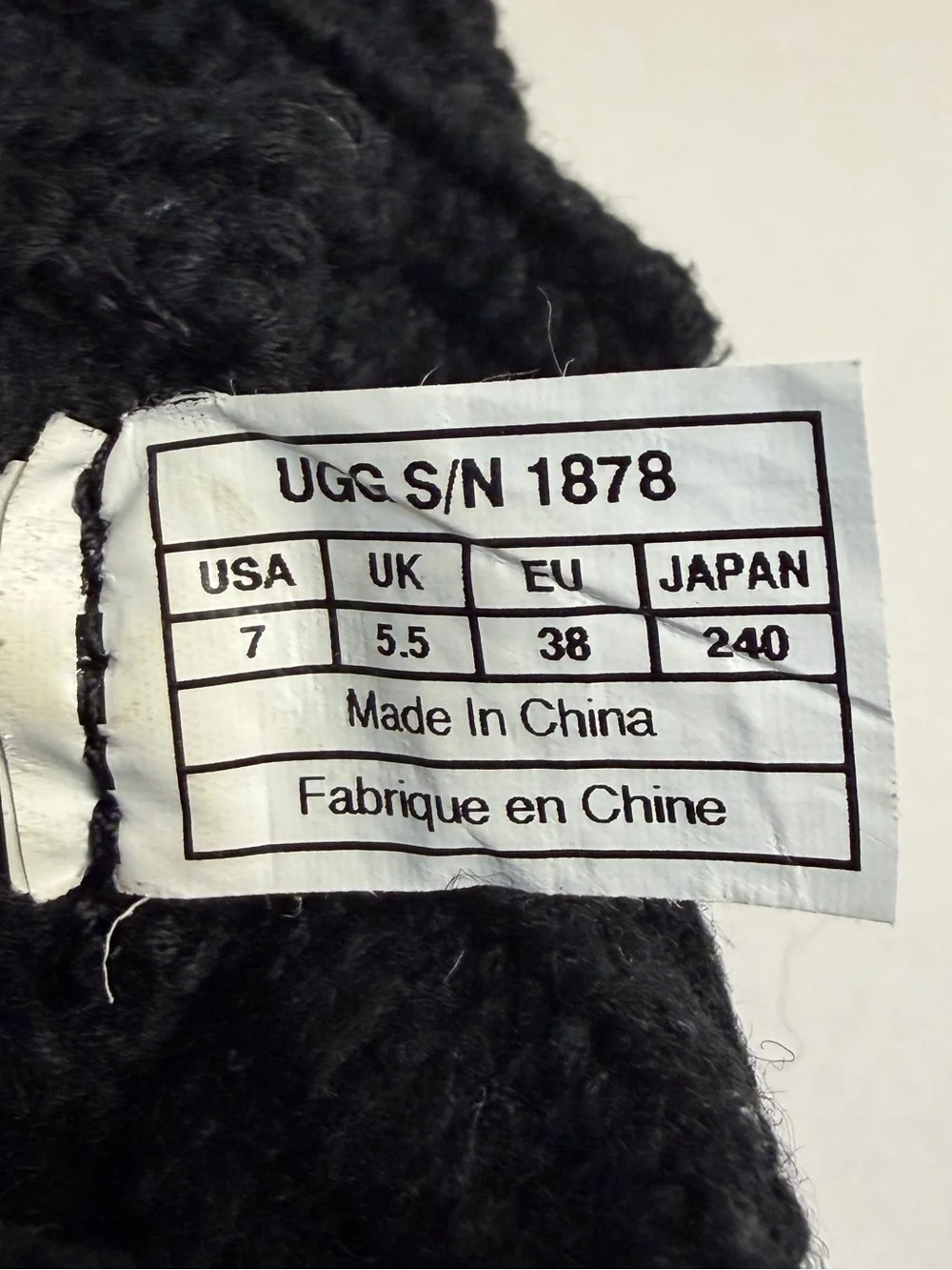 UGG black classic